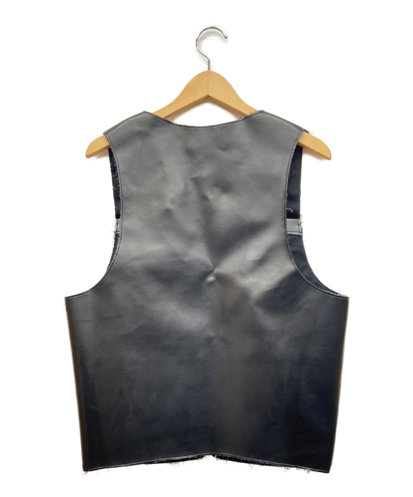 [Pre-owned] BLACK COMME des GARCONS leather vest 1D-V001