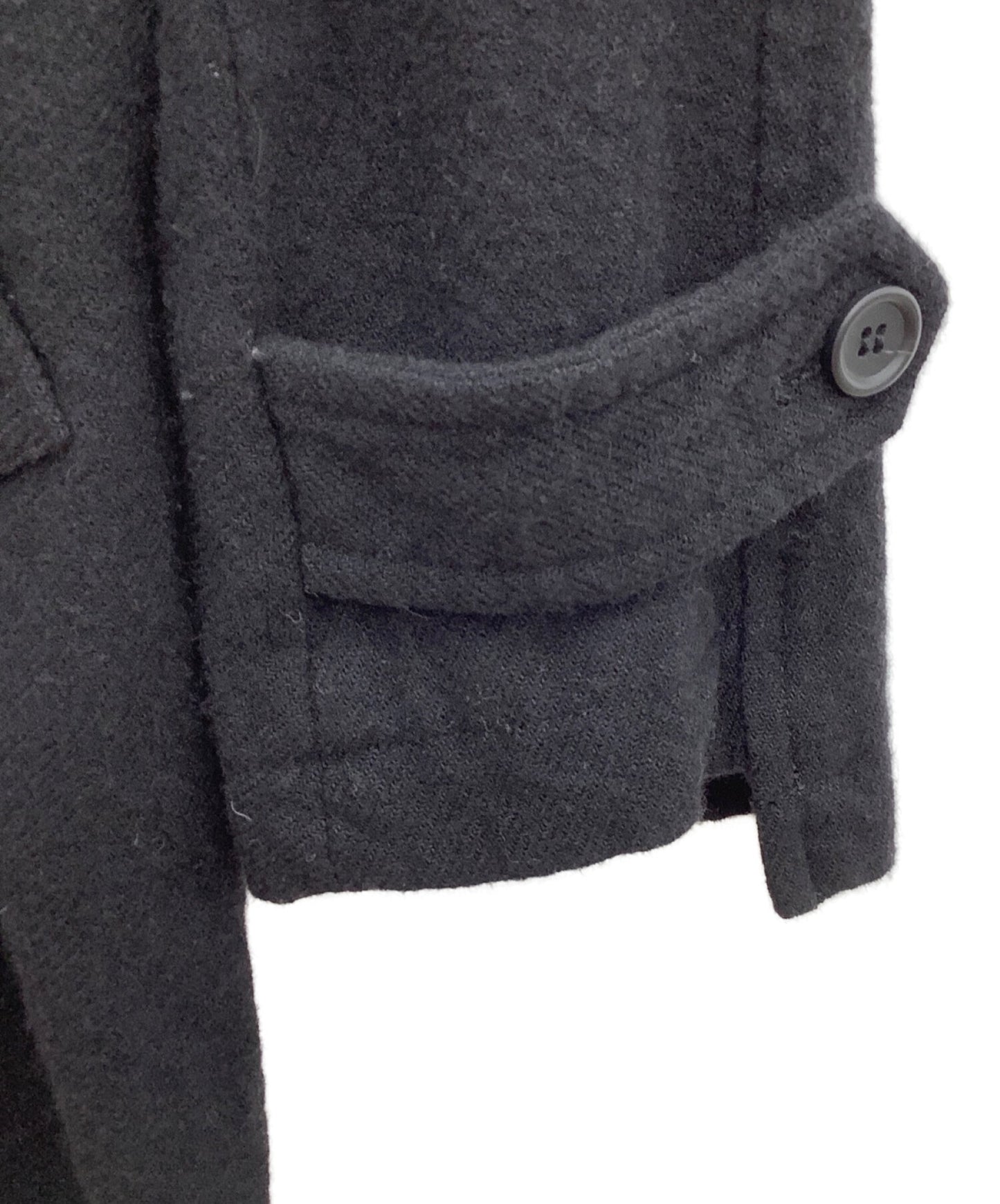 黑色COMME DES GARCONS產品染色的羊毛Soutain套件1D-C001