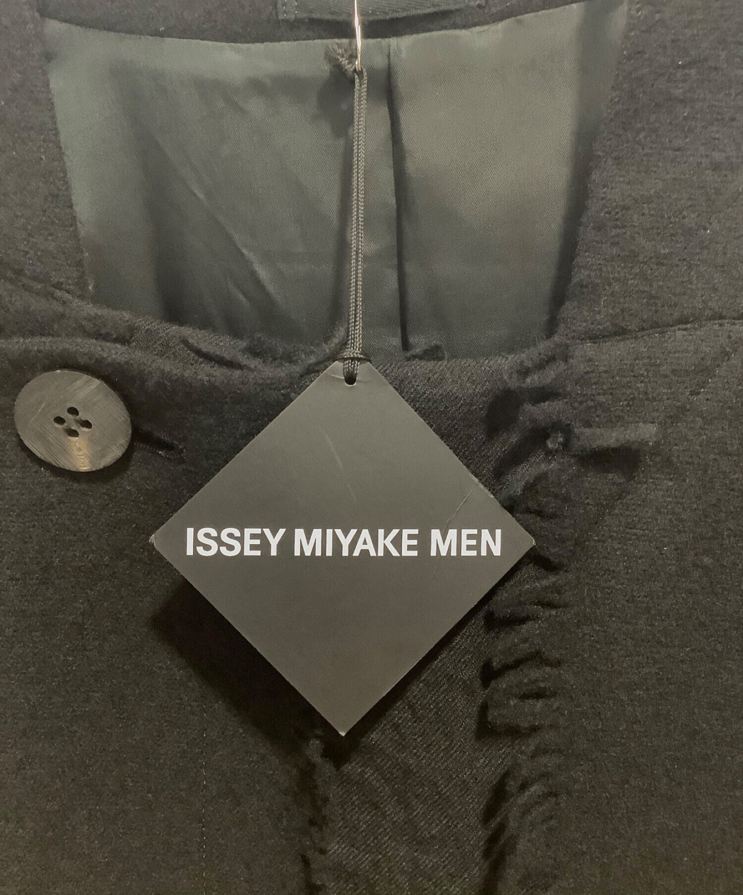 Issey Miyake 남자 19aw 큰 실루엣 프린지 롱 코트 ME93FA148