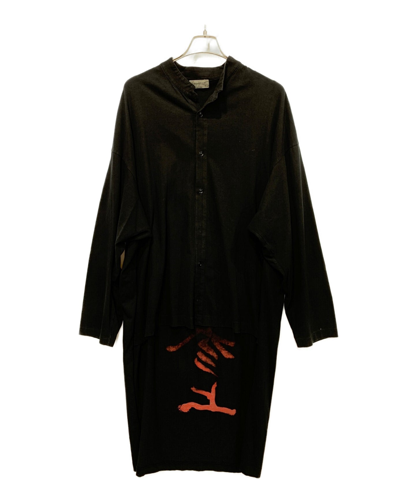 Yohji Yamamoto ข้อความยืนคอ Cardigan HH-T45-086