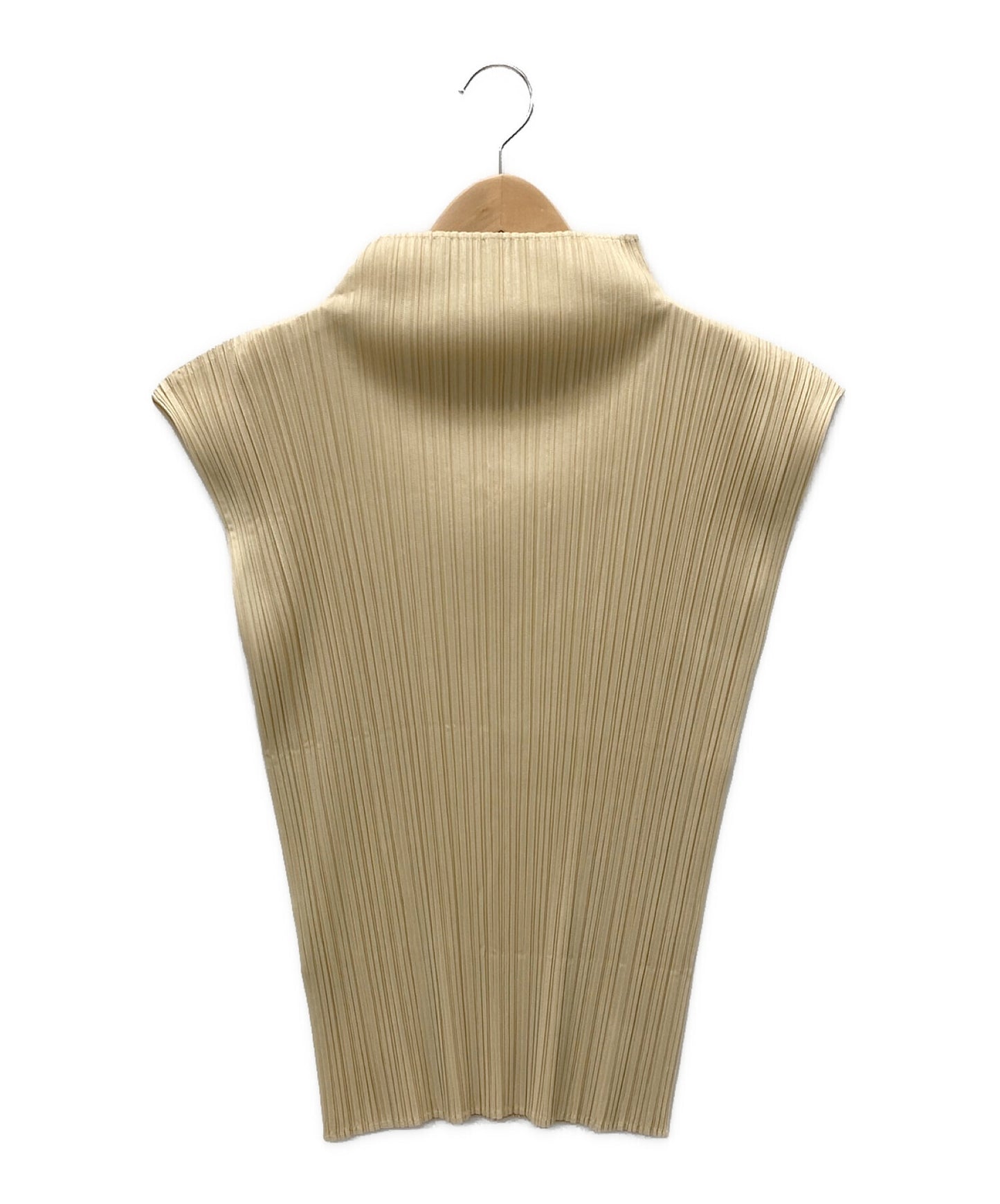 [Pre-owned] PLEATS PLEASE Pleated high-neck sleeveless cut and sewn PP05-JK003