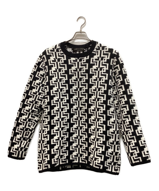[Pre-owned] COMME des GARCONS GEOMETRIC PATTERN CREW NECK JUMPER PH-N012