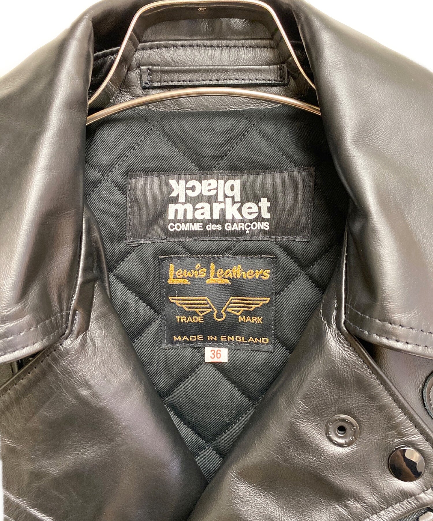 [Pre-owned] COMME des GARCONS BLACKMARKET Leather Riders Jacket  OD-J001/AD2019