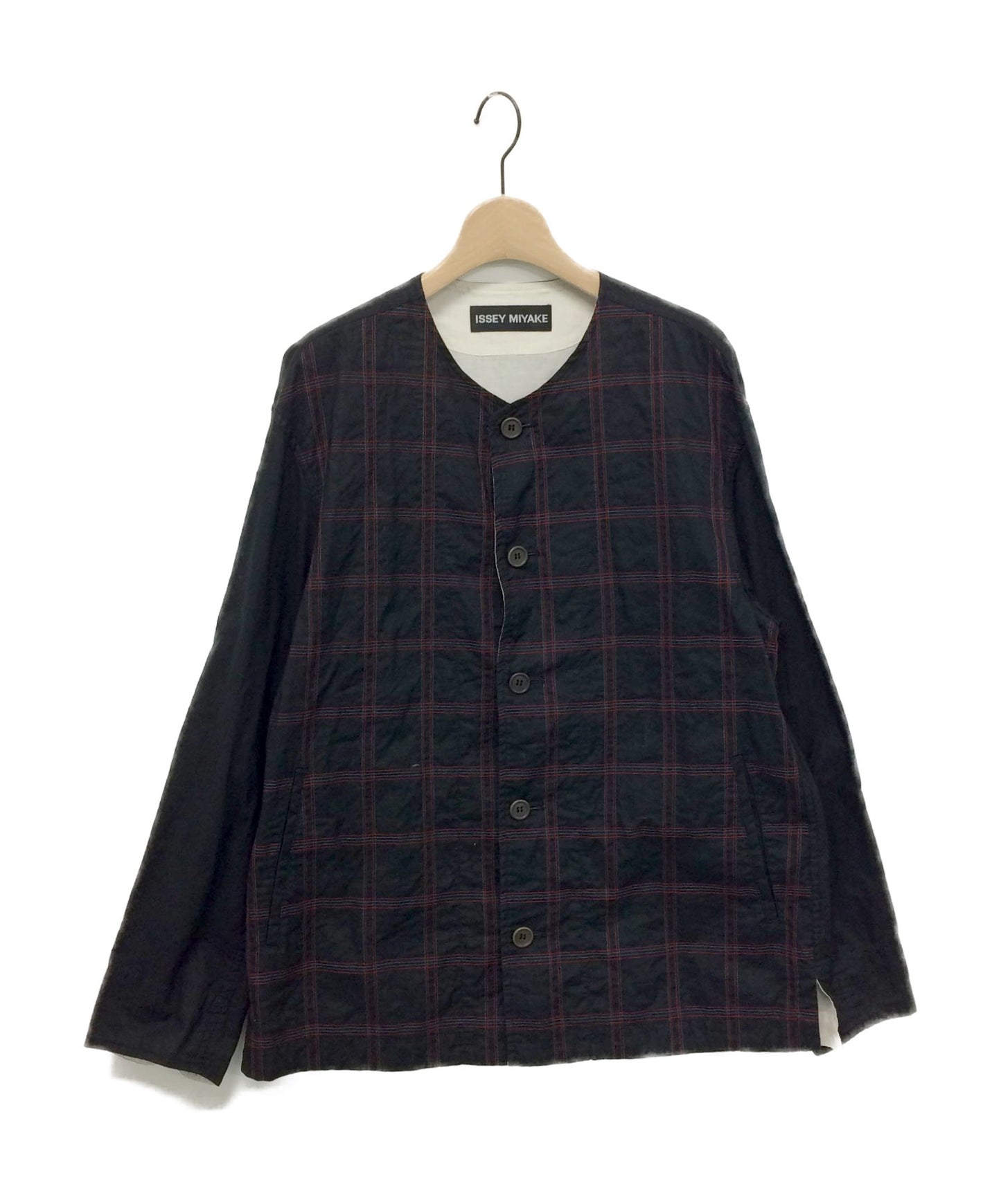 Issey Miyake No Collar Cotton Jacket