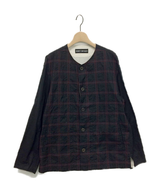 [Pre-owned] ISSEY MIYAKE No Collar Cotton Jacket