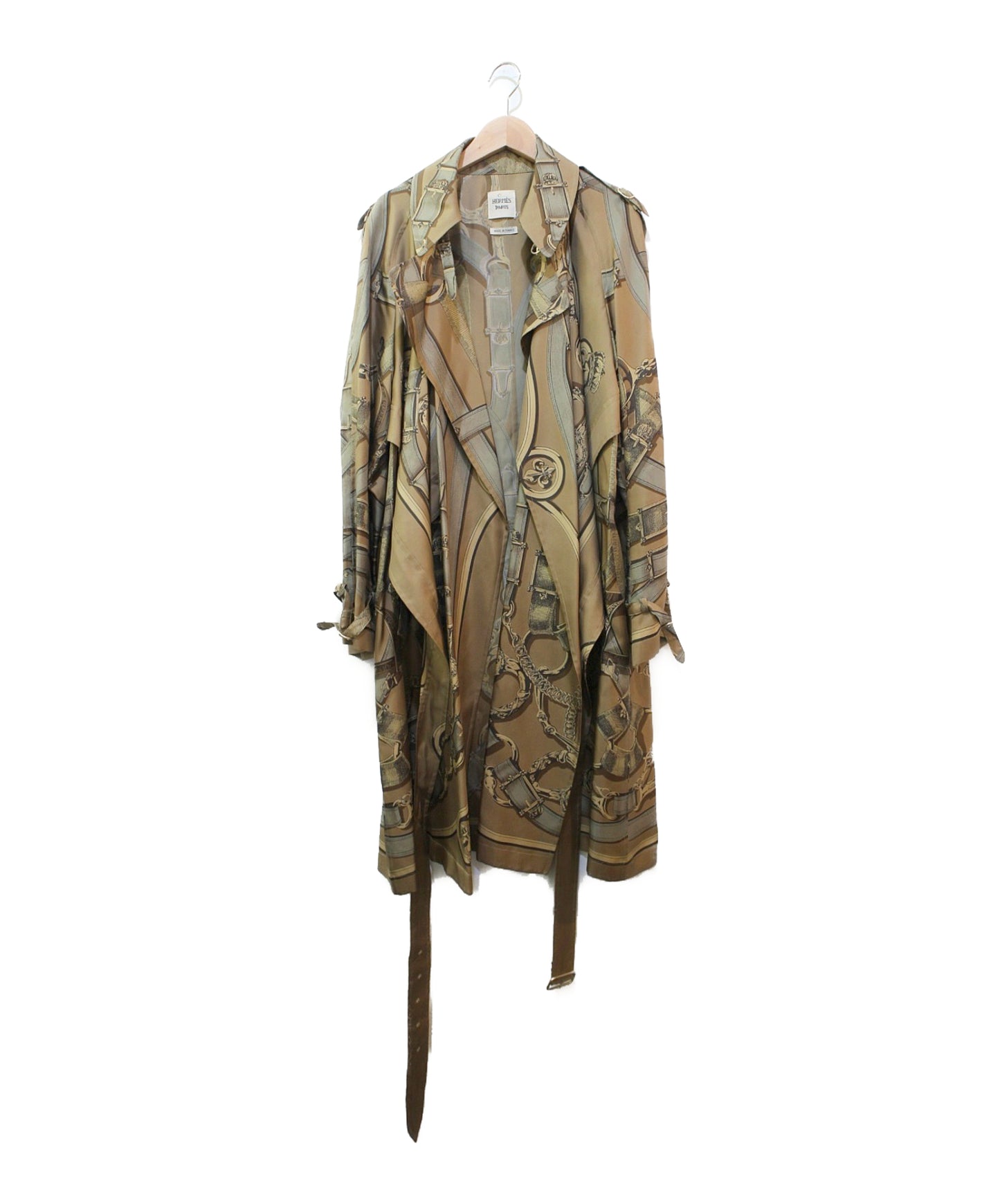 Hermes Silk Trench Coat Hermes Japon Tag