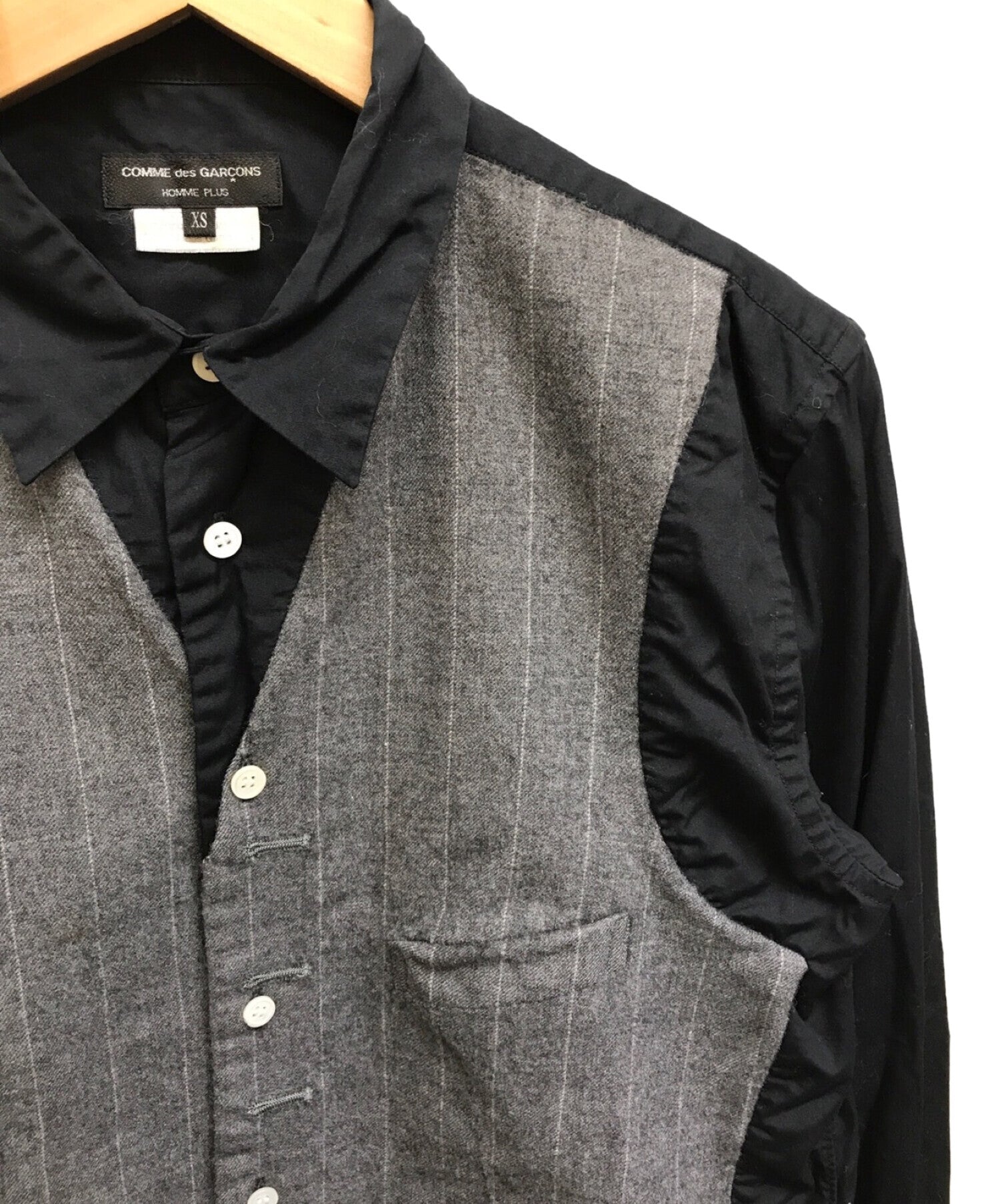 COMME des GARCONS Homme Plus 09AW vest docking shirt PD B013