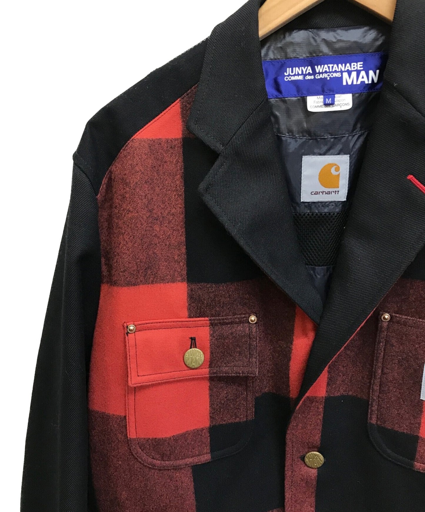 [Pre-owned] COMME des GARCONS JUNYA WATANABE MAN Wool Surge Duck-Switched Check Jacket AD2021 WH-J006
