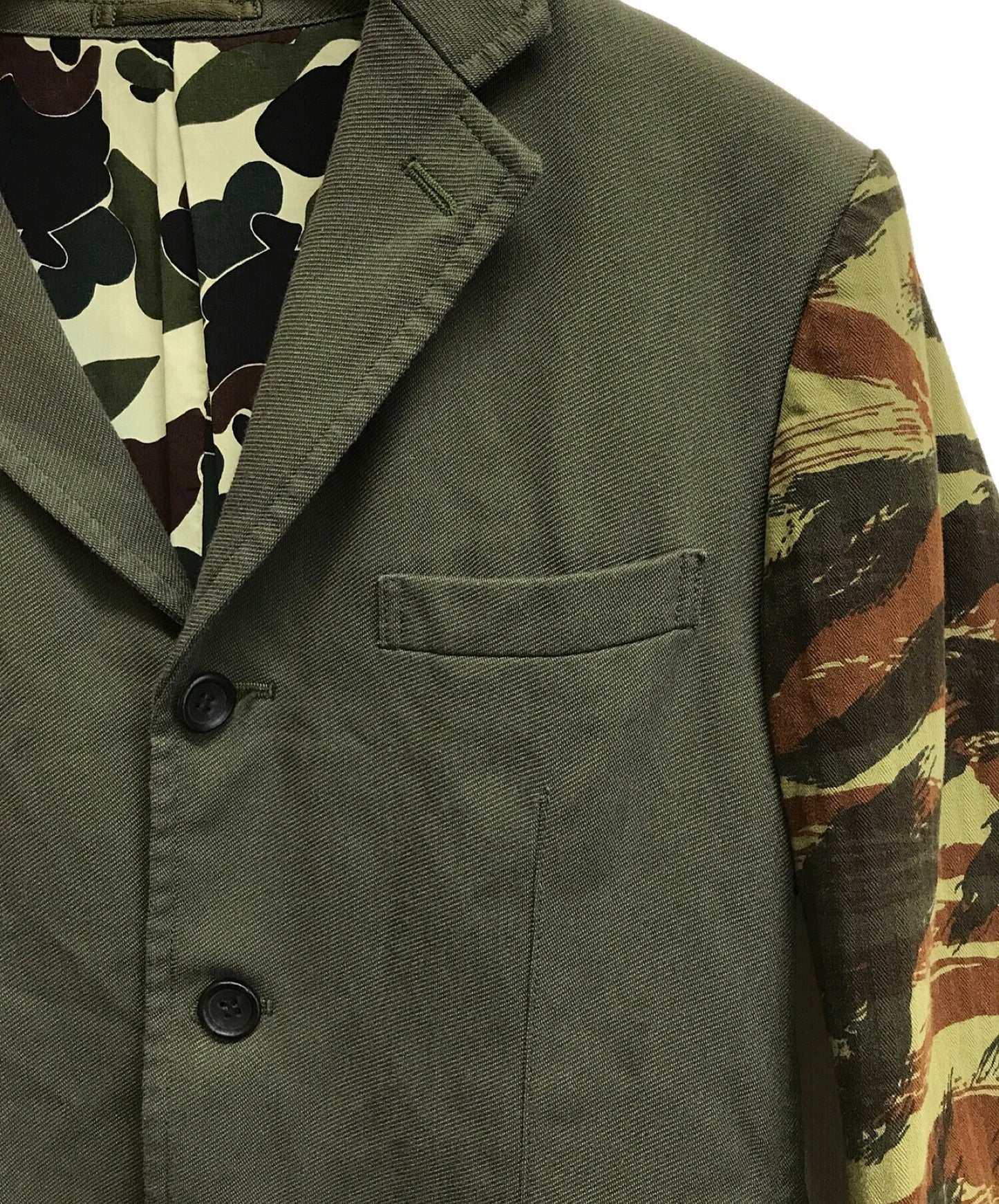 [Pre-owned] COMME des GARCONS HOMME Sleeve camo 3B tailored jacket HR-J055