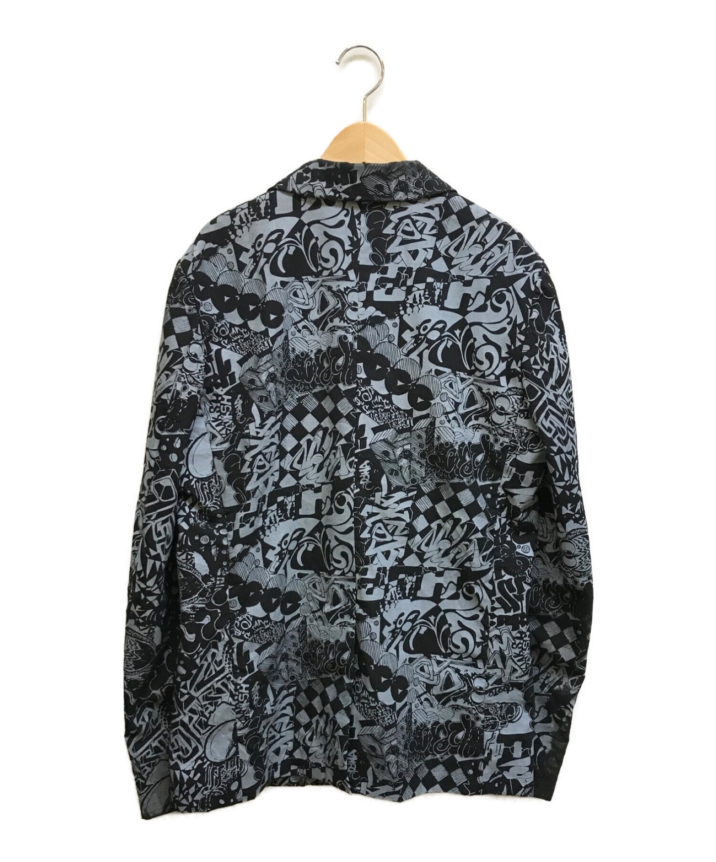 [Pre-owned] BLACK COMME des GARCONS Peaked lapel all-over print 3B jacket 1D-J033