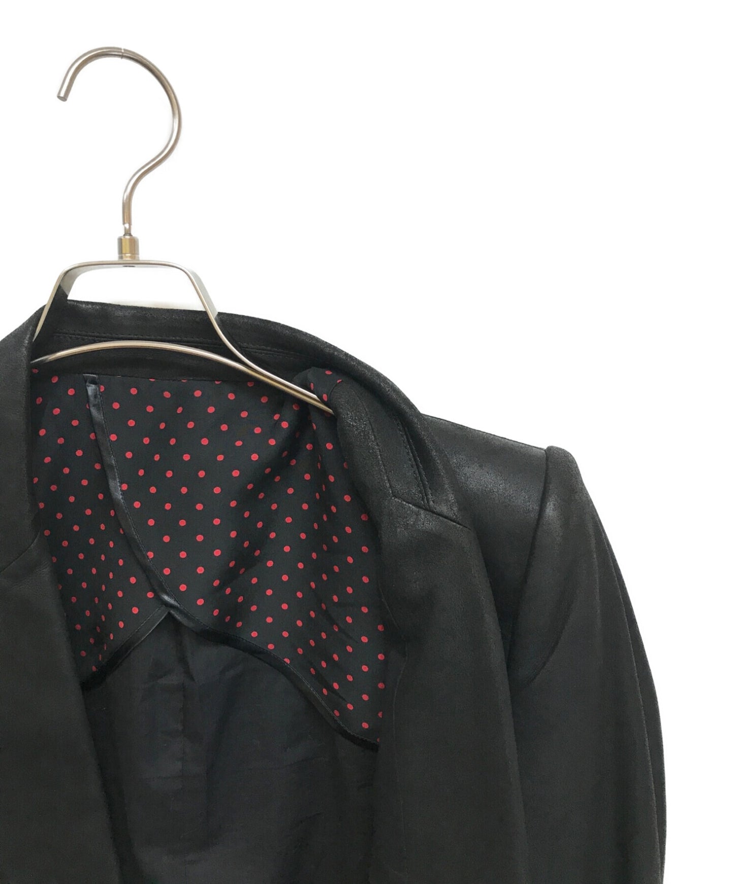 [Pre-owned] NUMBER (N)INE Sheepskin Suede Dot Lined Tailored Jacket