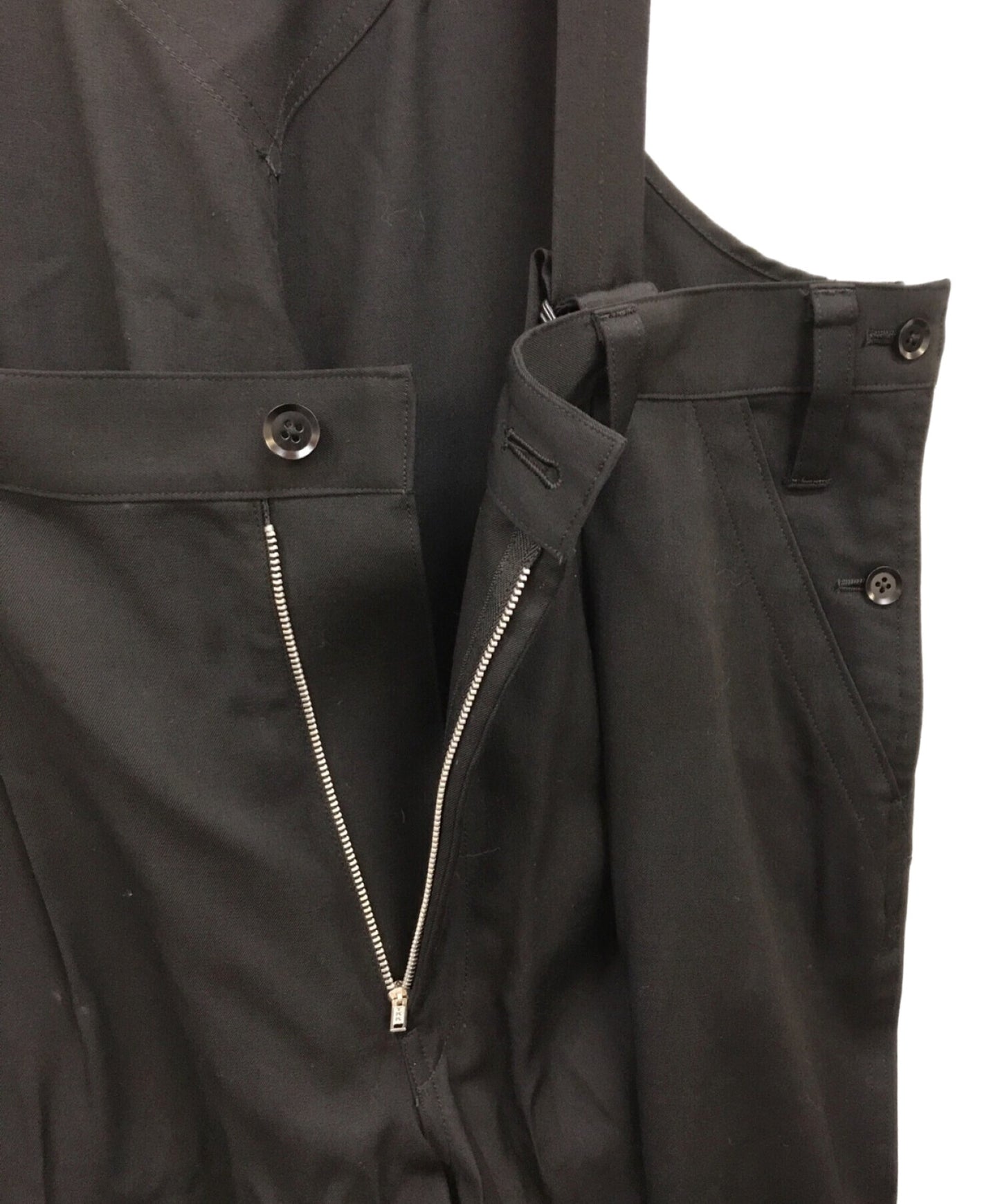 [Pre-owned] Yohji Yamamoto POUR HOMME Wool Gaber Wide Overalls HG-P08-100