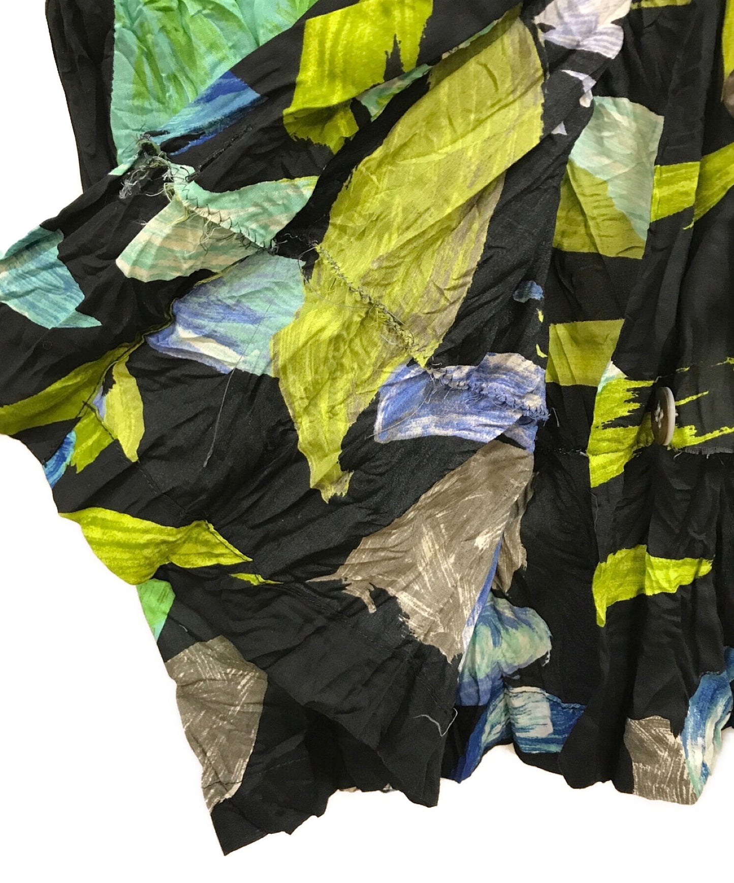 [Pre-owned] ISSEY MIYAKE Washer Pleats Aloha Shirt IM61-FJ972