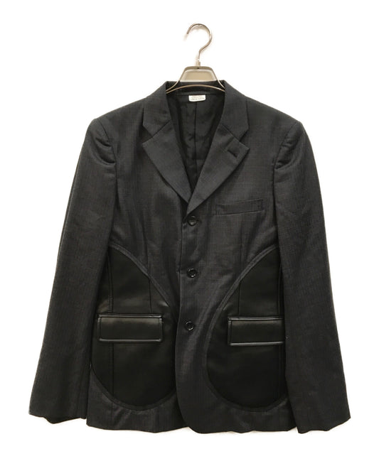 [Pre-owned] COMME des GARCONS Homme Plus Faux Leather Docking Check Jacket PC-J057