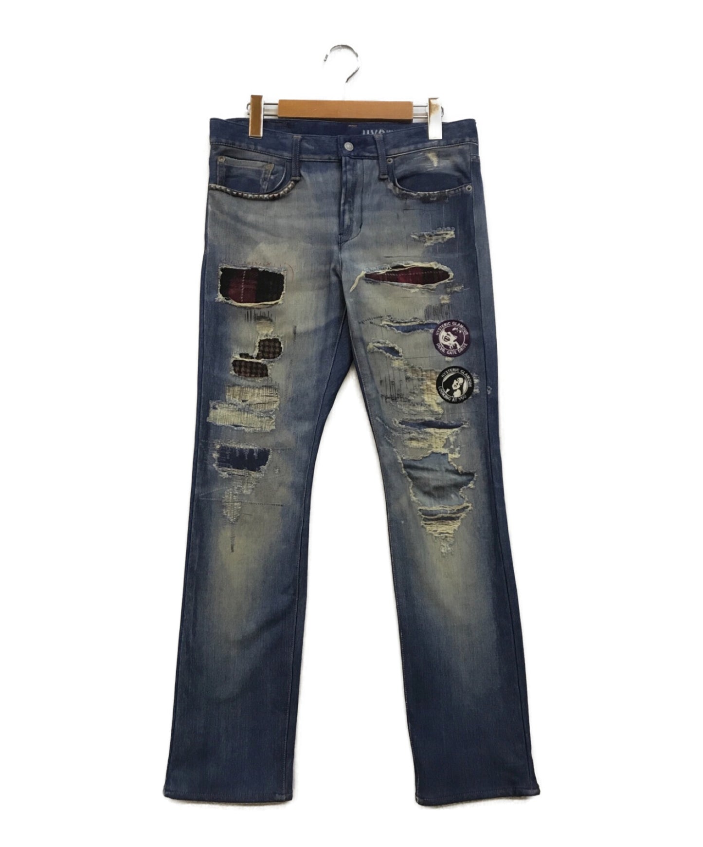[Pre-owned] Hysteric Glamour 60s REMAKE DENIM Slim Straight Pants 02183AP14