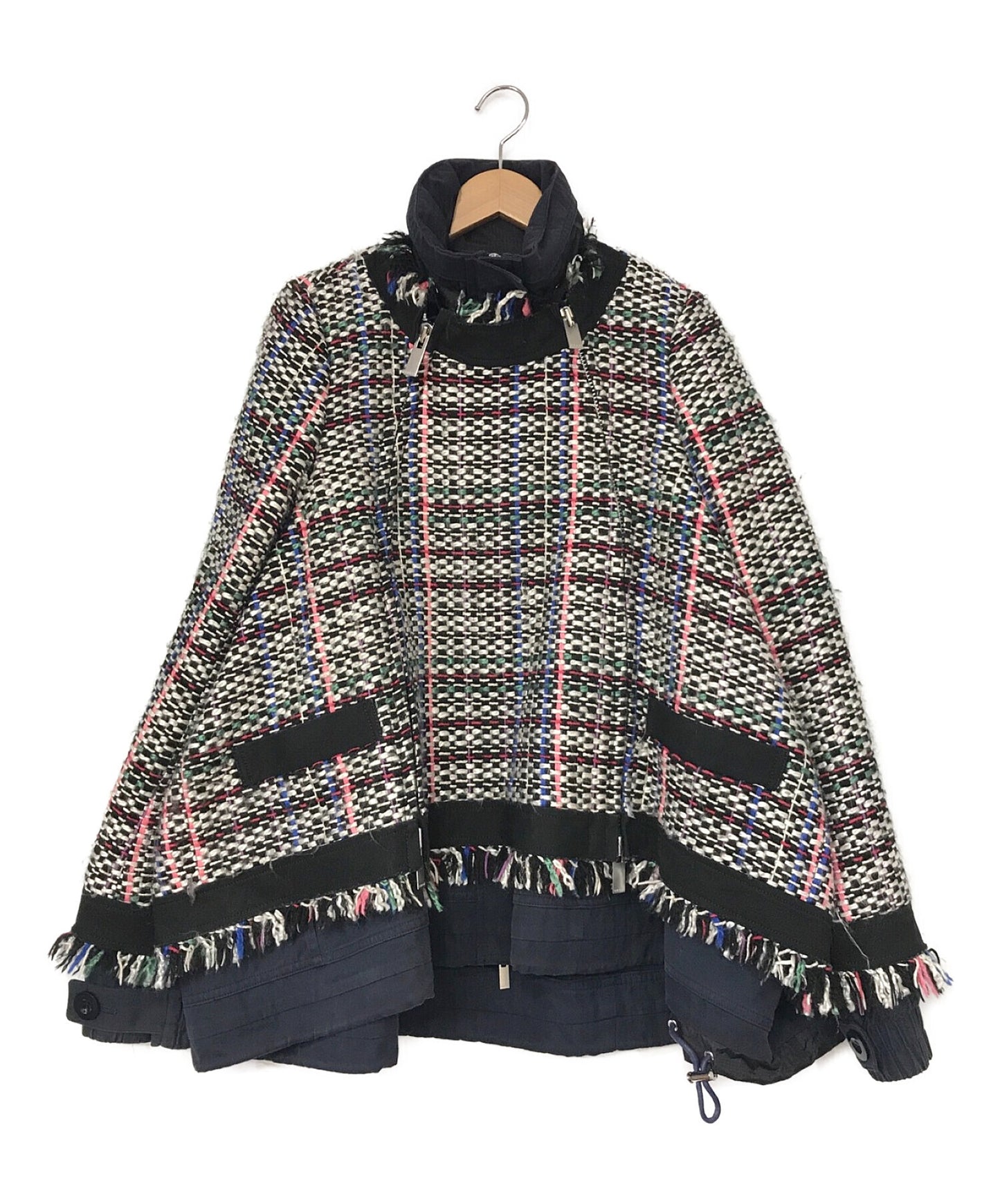 Sacai Tweed军事码头外套