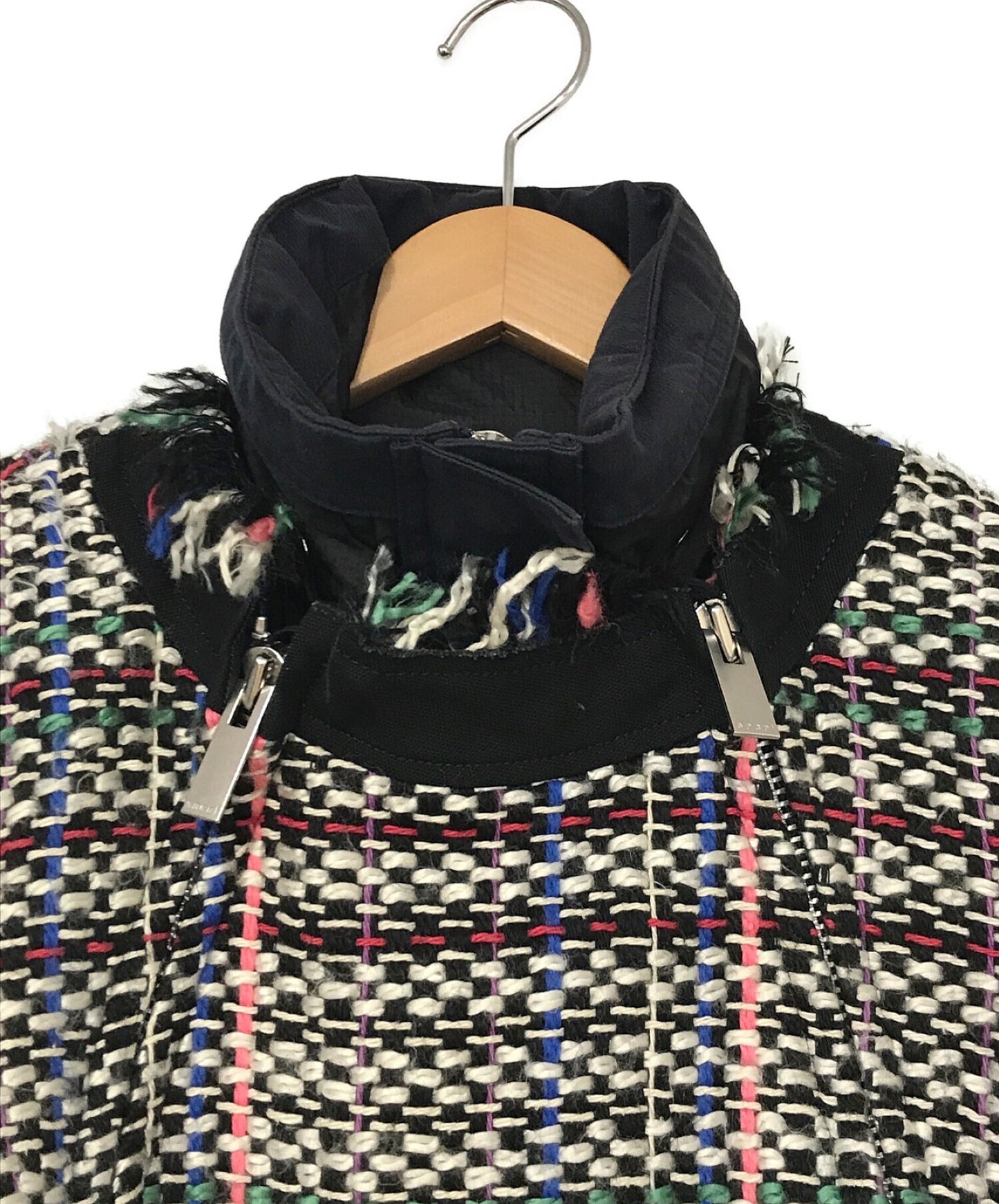 Sacai Tweed军事码头外套