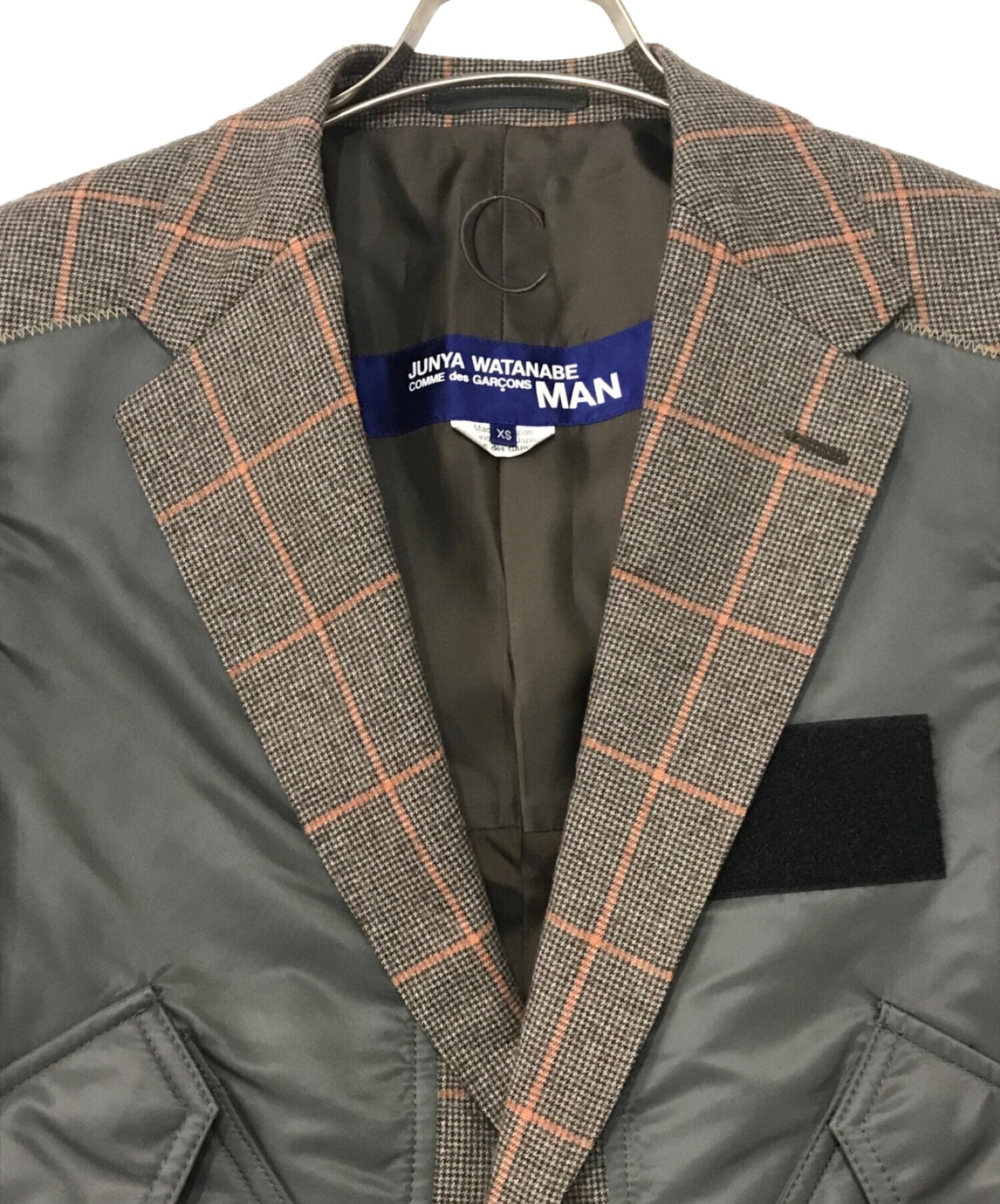 [Pre-owned] COMME des GARCONS JUNYA WATANABE MAN MA-1 Switching Plaid Jacket WF-J024