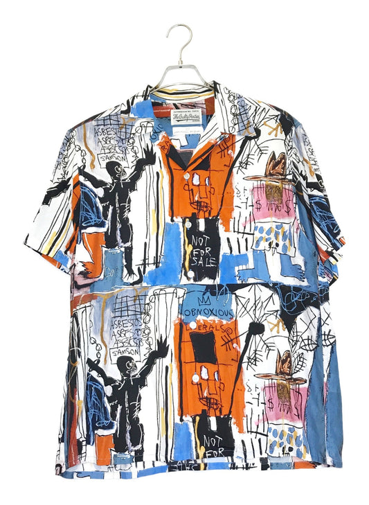 [Pre-owned] WACKO MARIA JEAN-MICHEL BASQUIAT / HAWAIIAN SHIRT (TYPE-3) (Jean-Michel Basquiat Hawaiian Shirt Type-3)