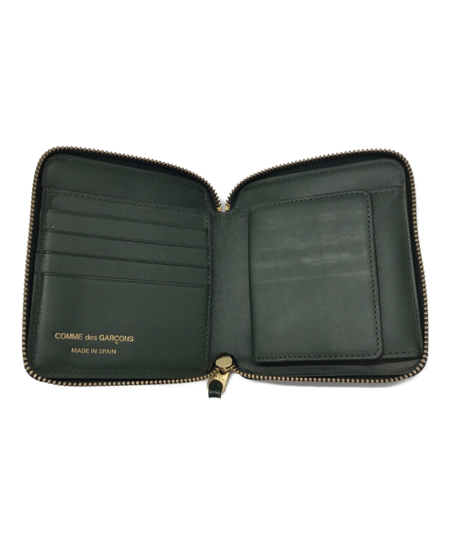 Comme des Garcons 라운드 Zip Bifold 지갑 SA2100