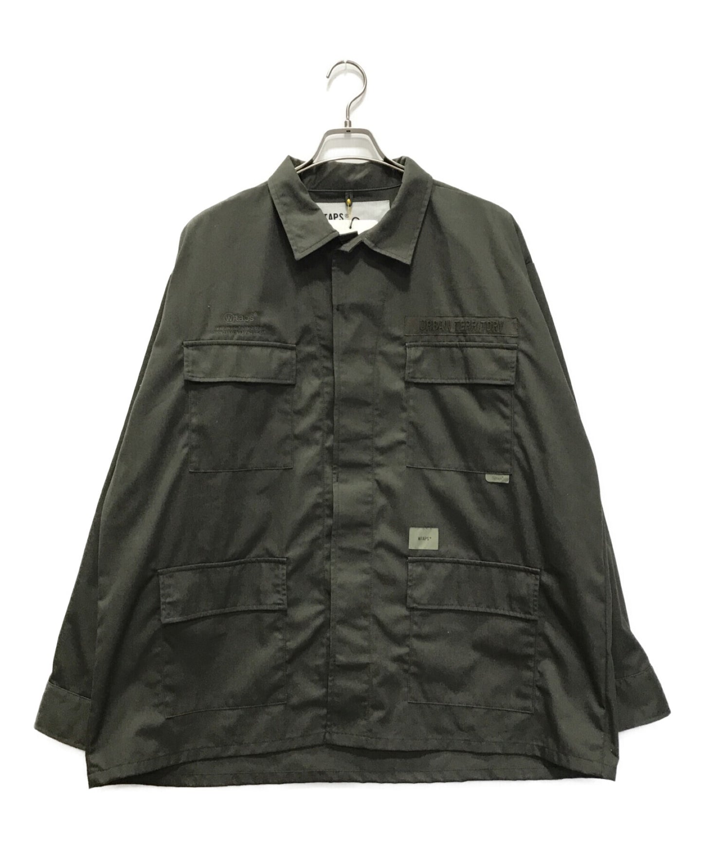 [Pre-owned] WTAPS Jungle LS Shirt Olive Drab 222wvdt-shm03