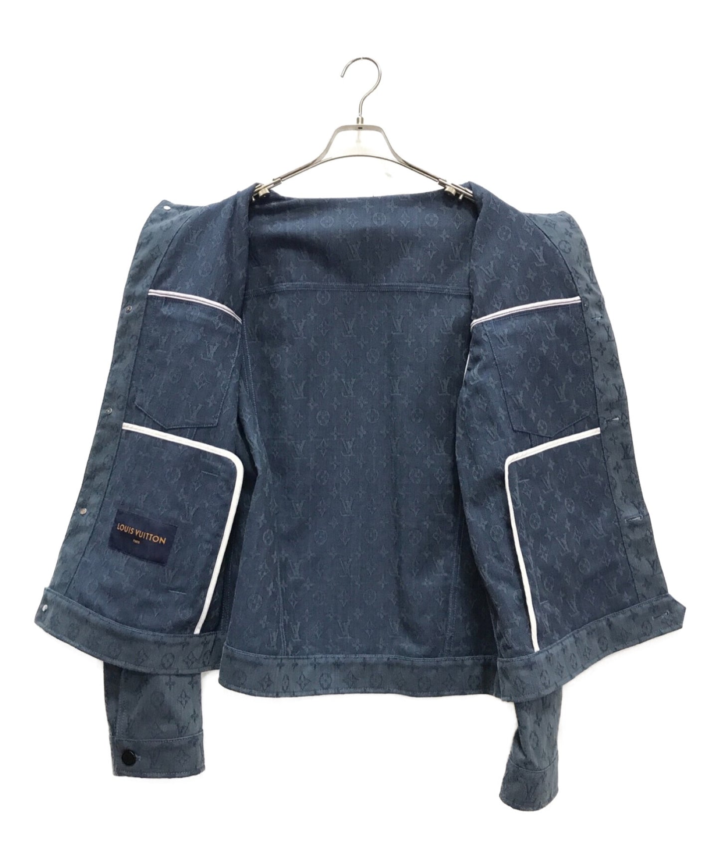 Louis Vuitton牛仔夾克，帶有會標圖案RM192M QJQ HHA20W