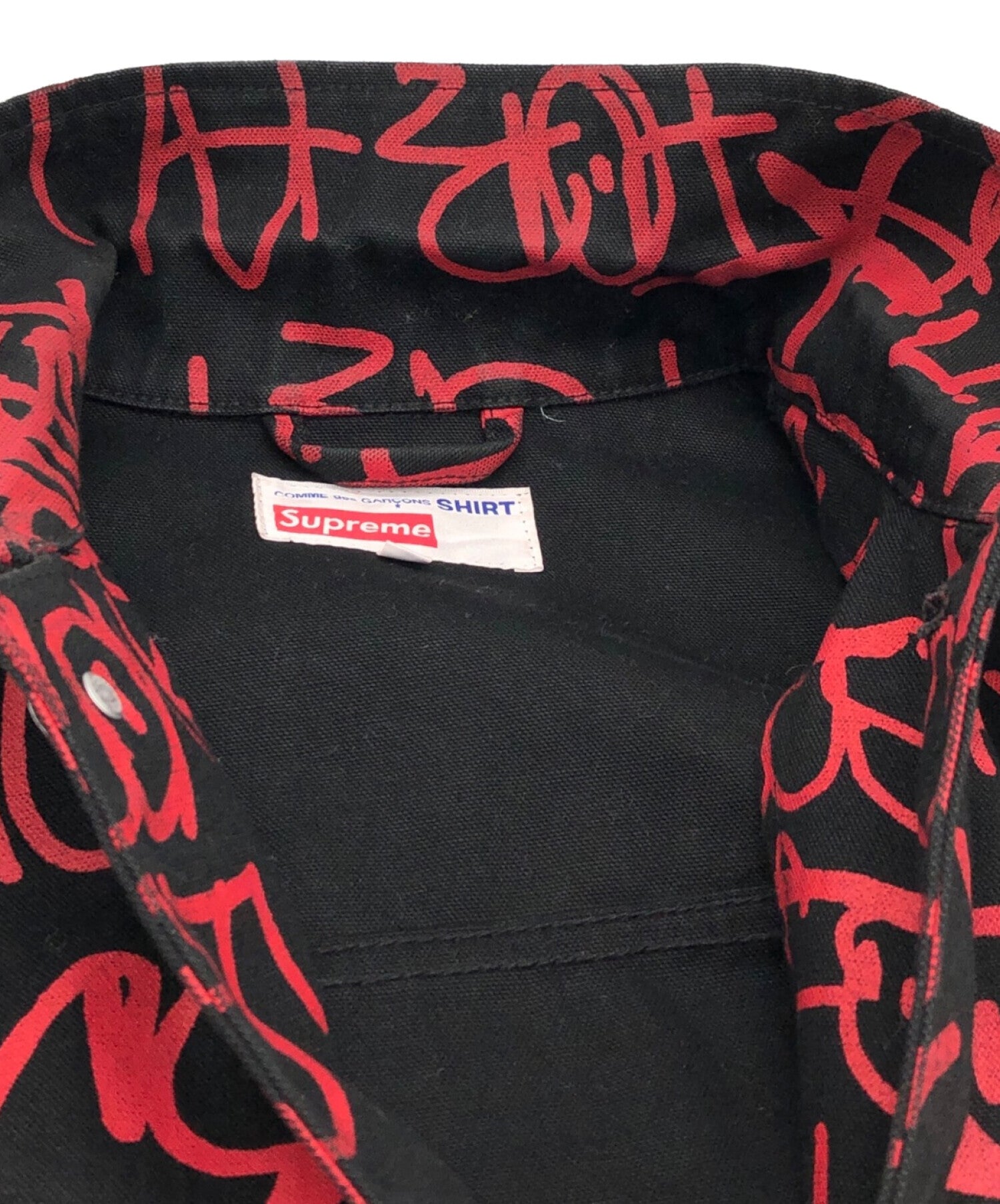 Pre-owned] COMME des GARCONS SHIRT×SUPREME Cotton Painted Canvas