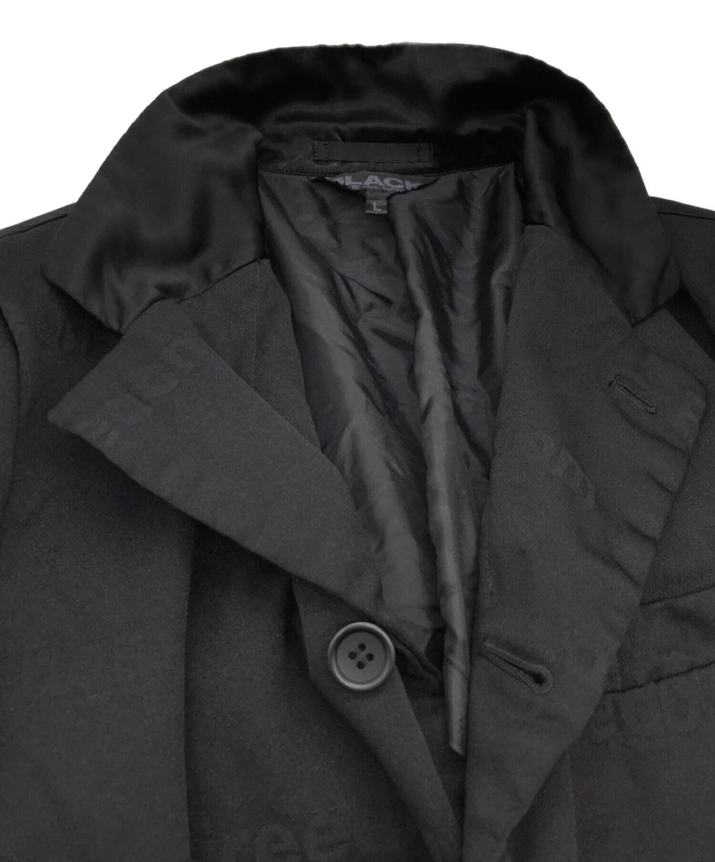 Black Comme Des Garcons 맞춤형 재킷 1D-J009