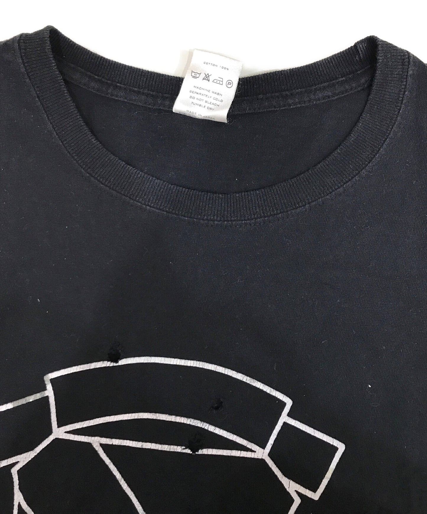 [Pre-owned] NUMBER (N)INE Emblem Print T-shirt 00s Archive Damaged
