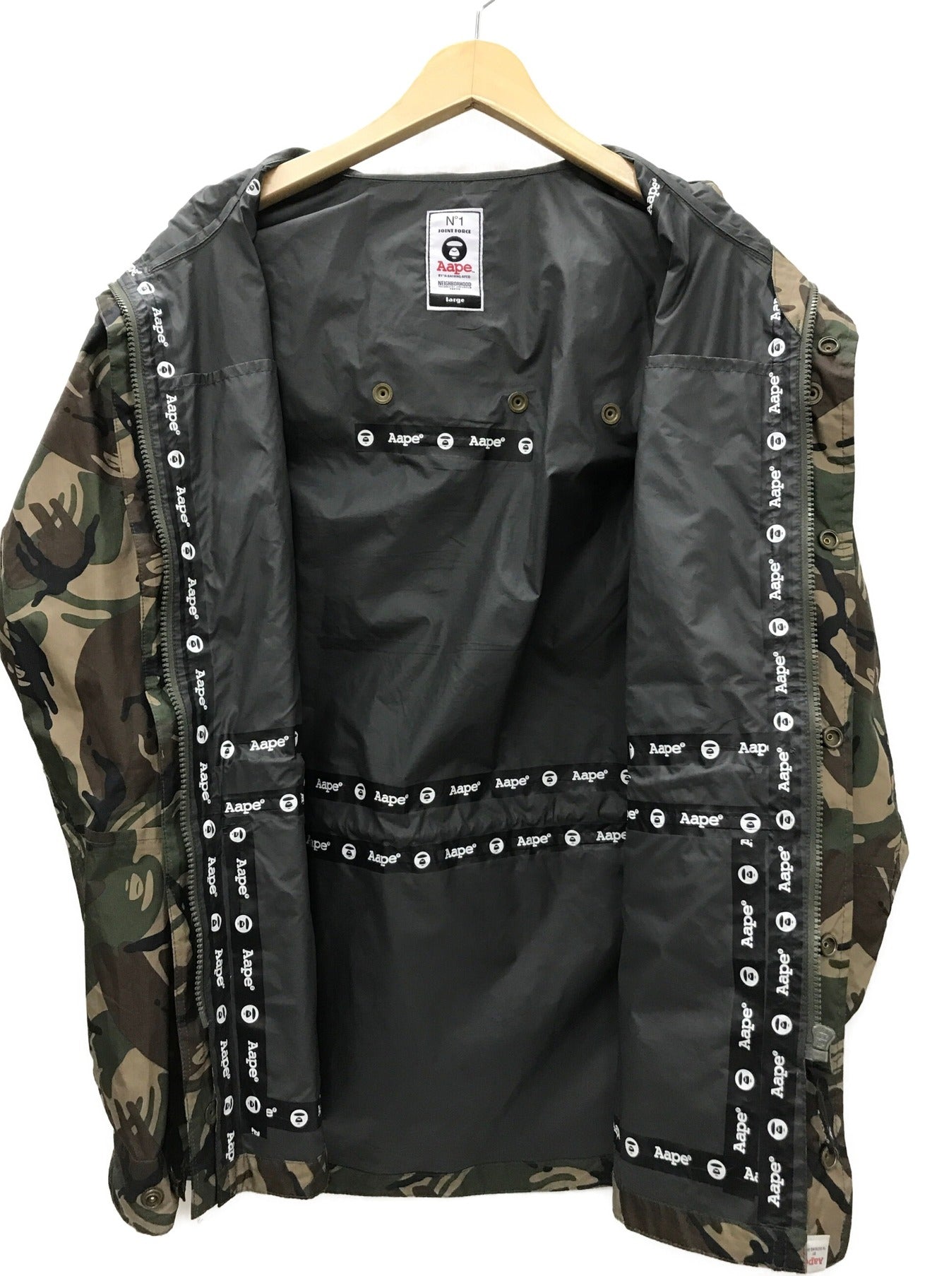 aape by a aape by a rating ape x neighborhood nhaape camo 나일론 재킷 2013SS AJK9005