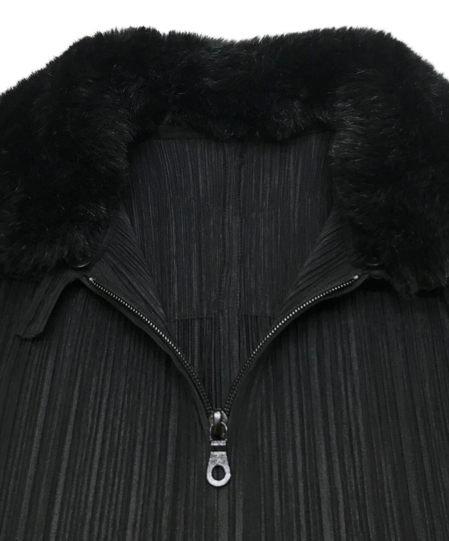 [Pre-owned] PLEATS PLEASE fur pleated coat PP23-JA641