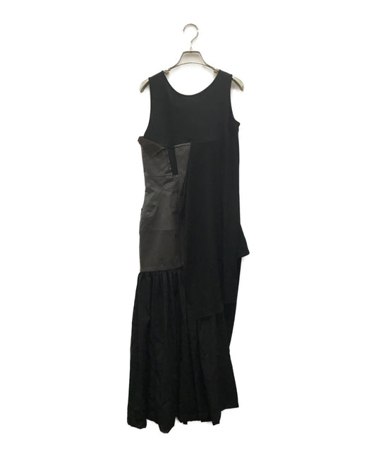 [Pre-owned] YOHJI YAMAMOTO Leather Switched Dress fv-d07-826-1a
