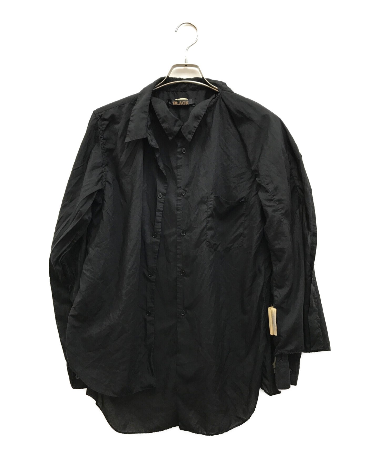 黑色COMME DES GARCONS雙排扣襯衫1D-B015
