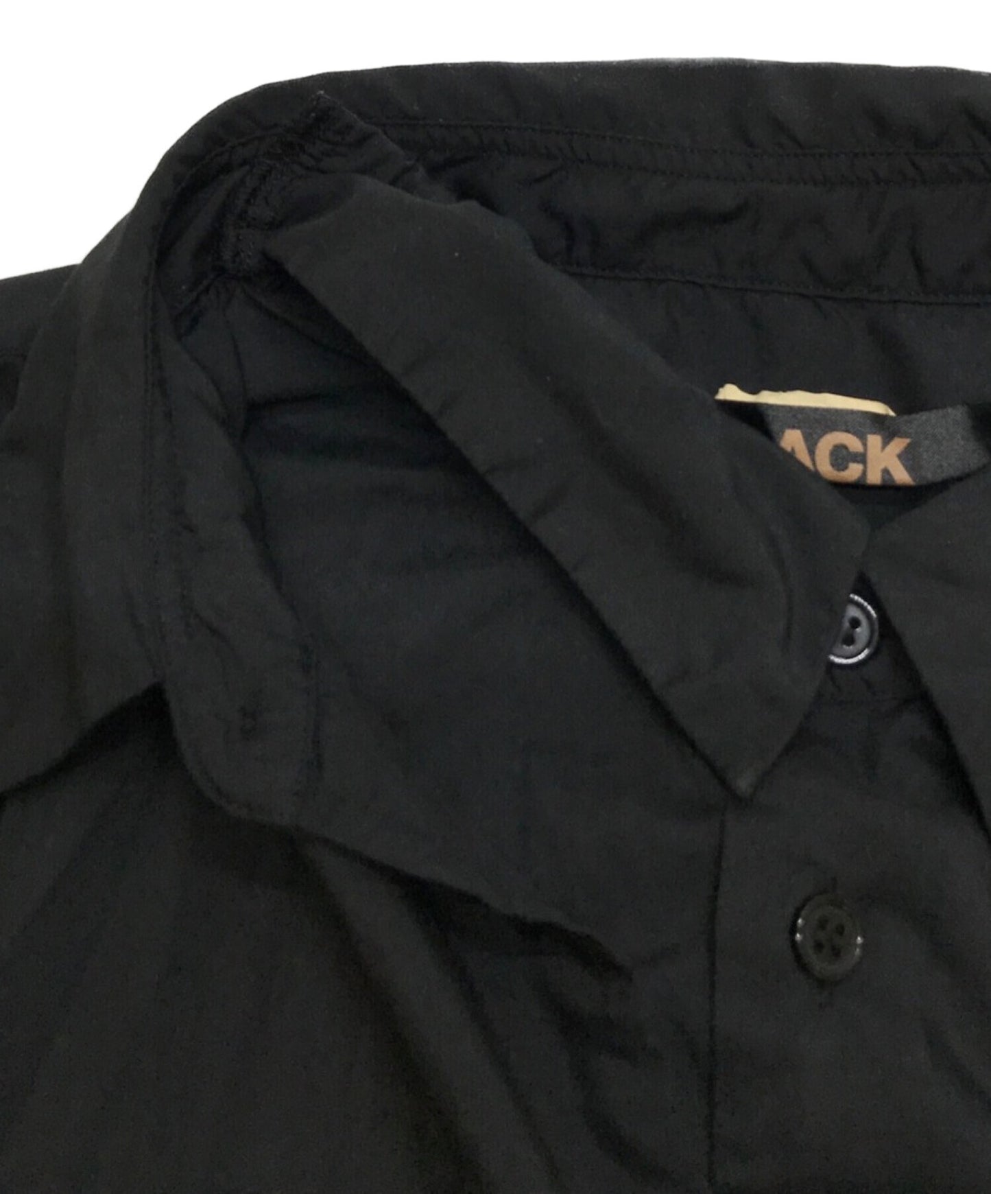 黑色COMME DES GARCONS双排扣衬衫1D-B015