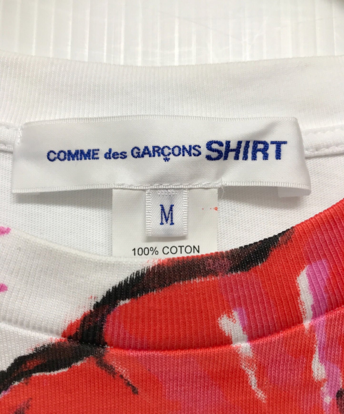 Comme des Garcons 셔츠 Romain Eugene 티셔츠 / 컷 및 바느질 / 짧은 슬리브 티셔츠 / s / s 컷 및 꿰매기 / 인쇄 된 컷 및 꿰매어 EG-T100