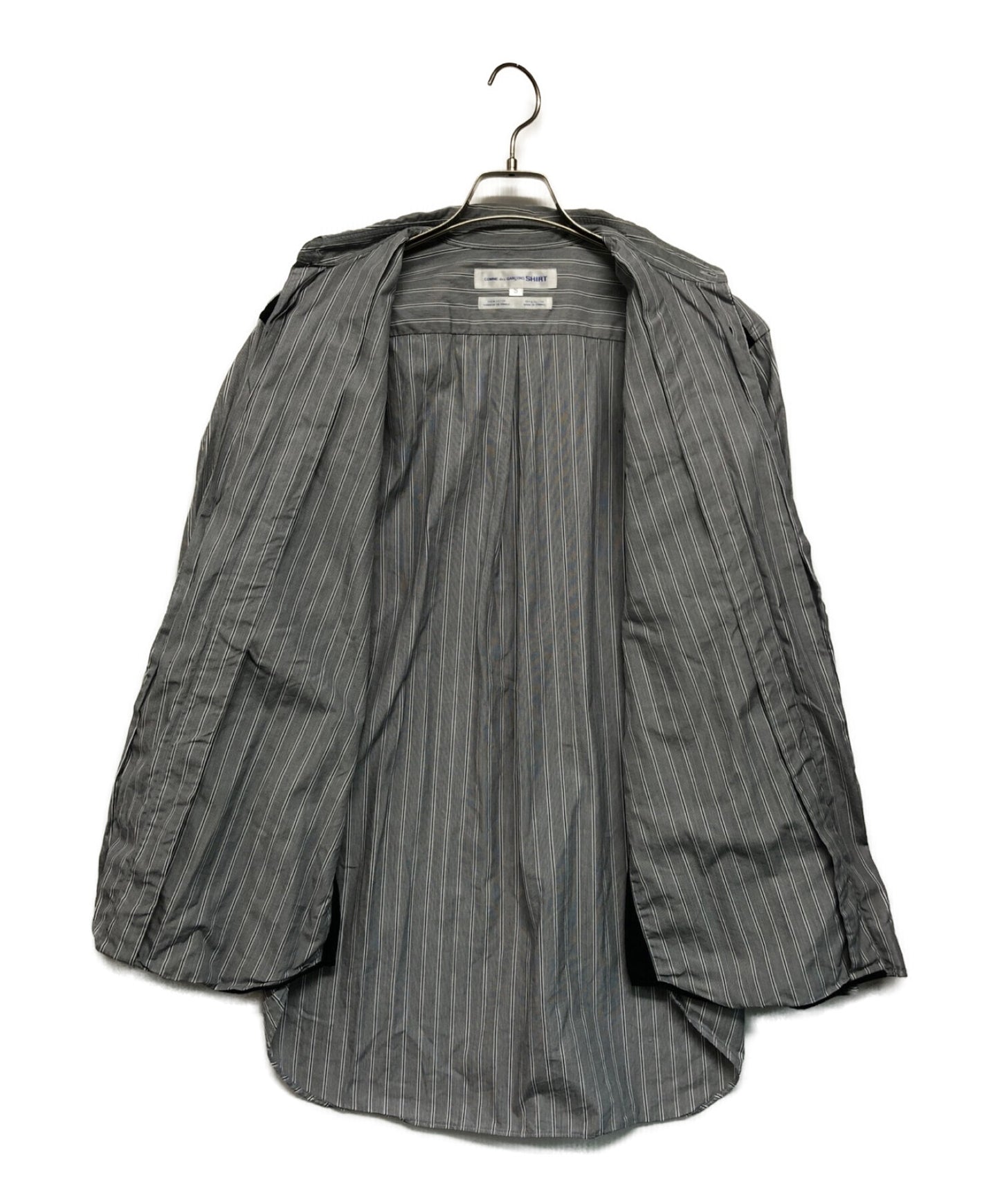 [Pre-owned] COMME des GARCONS SHIRT Cut-out striped shirt / long-sleeved shirt / long sleeve / LS