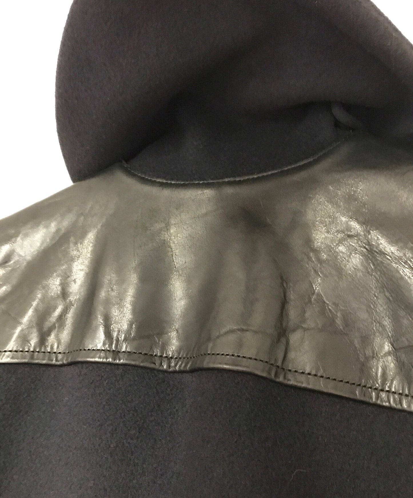 [Pre-owned] eYe COMME des GARCONS JUNYA WATANABE MAN×Glover all Leather Switched Short Duffle Coat WB-C006