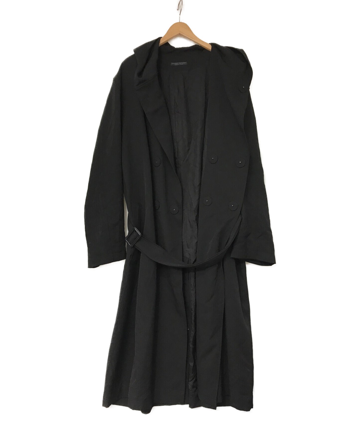 [Pre-owned] Yohji Yamamoto POUR HOMME 20AW 3BUTTON DOUBLE HOODED COAT HR-C01-140