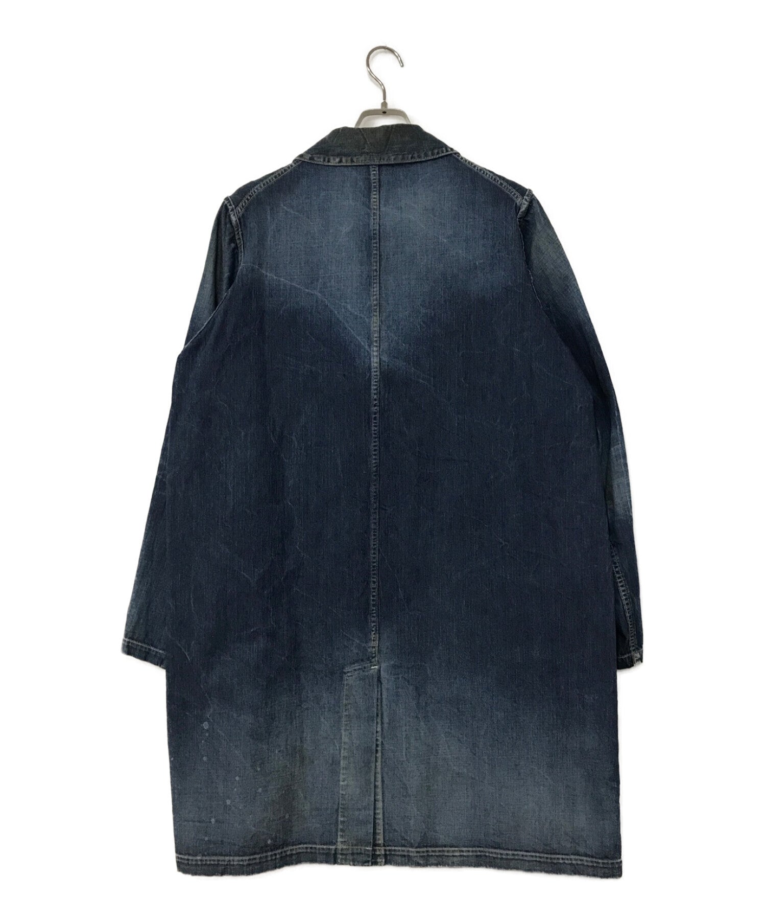 VISVIM GREASE MONKEY COAT DRY DENIM 0119105006008