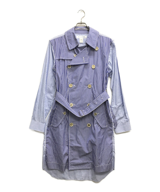 [Pre-owned] COMME des GARCONS SHIRT Striped double coat W23081
