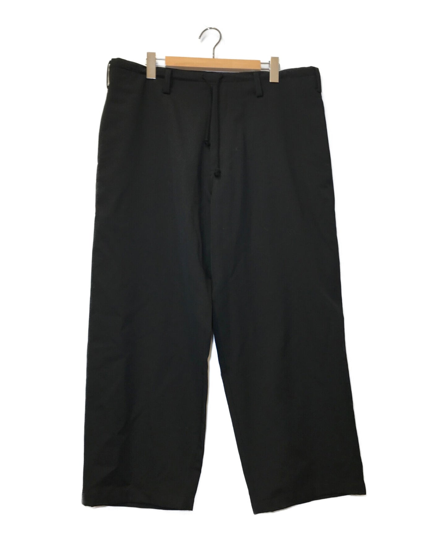 ระเบียบ Yohji Yamamoto 21Aw Wool Gabardine Slim-String Pants HX-P01-140