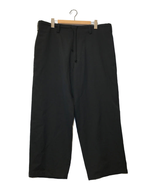 조절 yohji yamamoto 21aw wool gabardine slim-string pants hx-p01-140