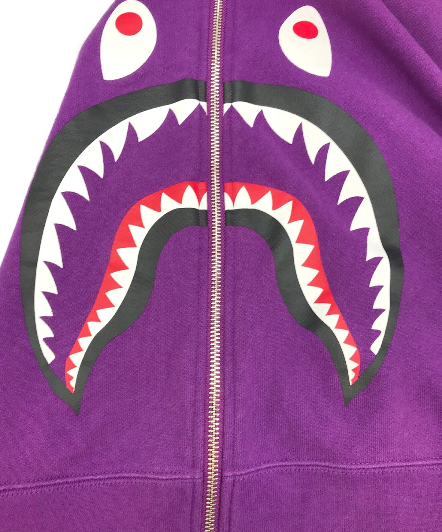 [Pre-owned] A BATHING APE Side Zip Shark Wide Pullover Hoodie Pullover Hoodie 001PPE801011X