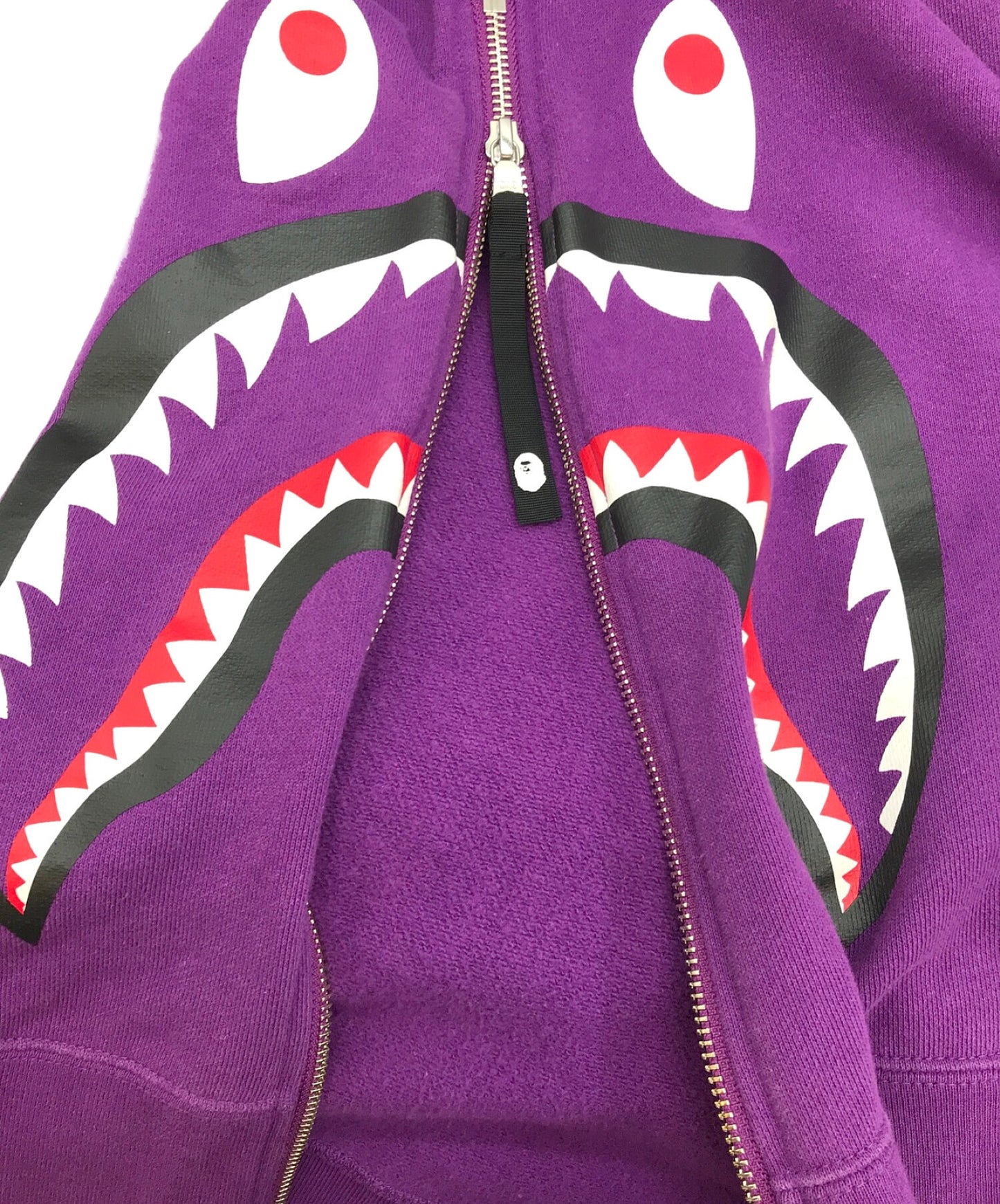 [Pre-owned] A BATHING APE Side Zip Shark Wide Pullover Hoodie Pullover Hoodie 001PPE801011X