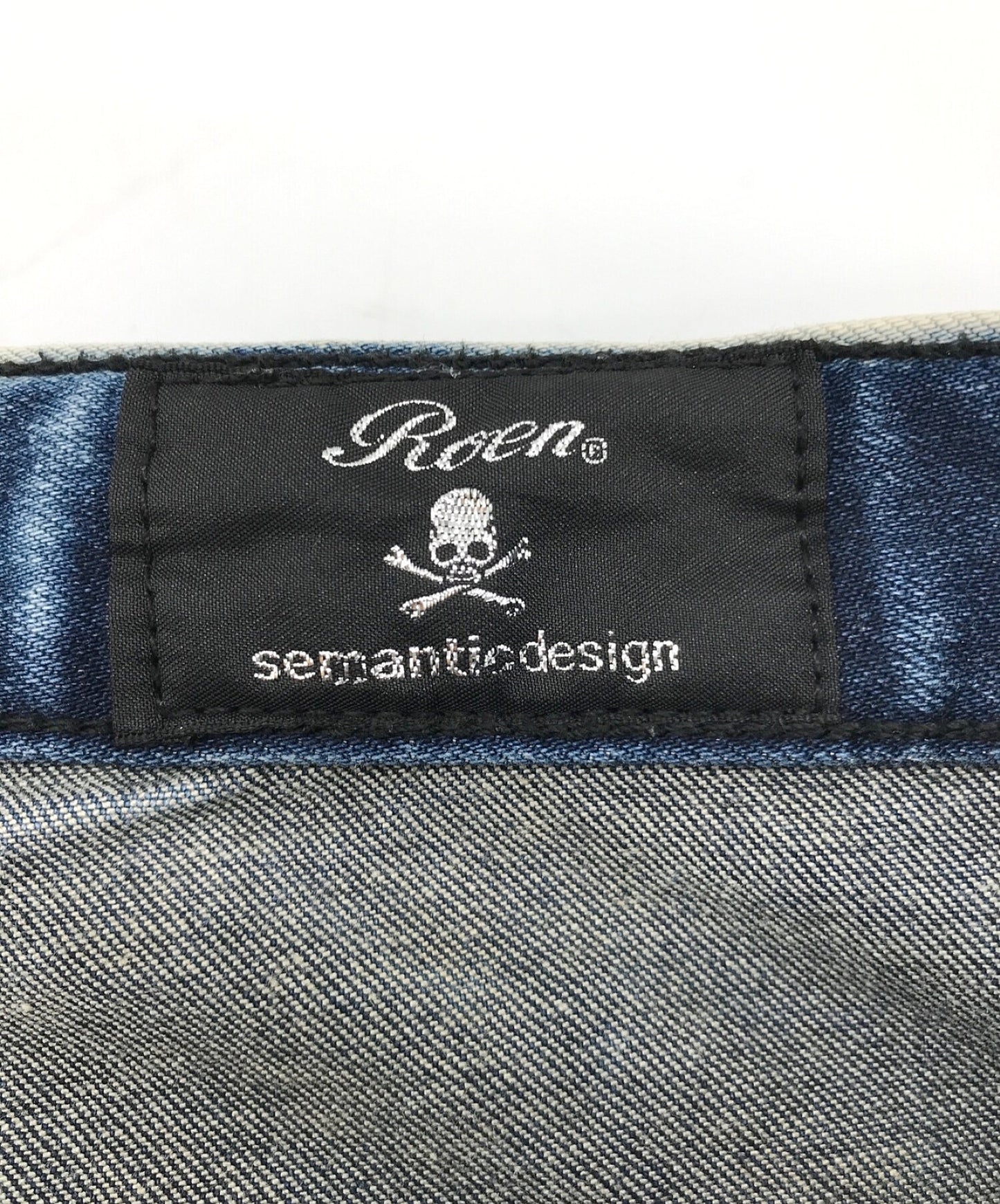 Roen×语义设计合作损坏的牛仔裤9R053