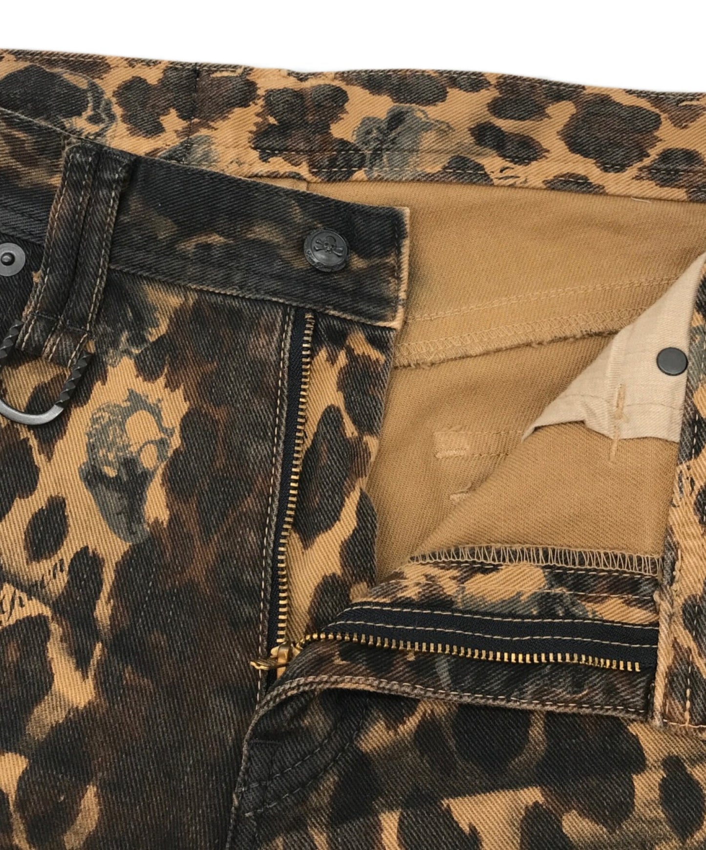 Roen Jeans Leopard 스트레치 스키니 데님 바지 89033001