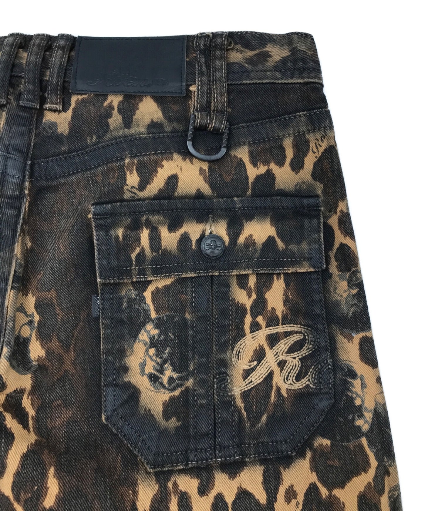 Roen Jeans Leopard 스트레치 스키니 데님 바지 89033001