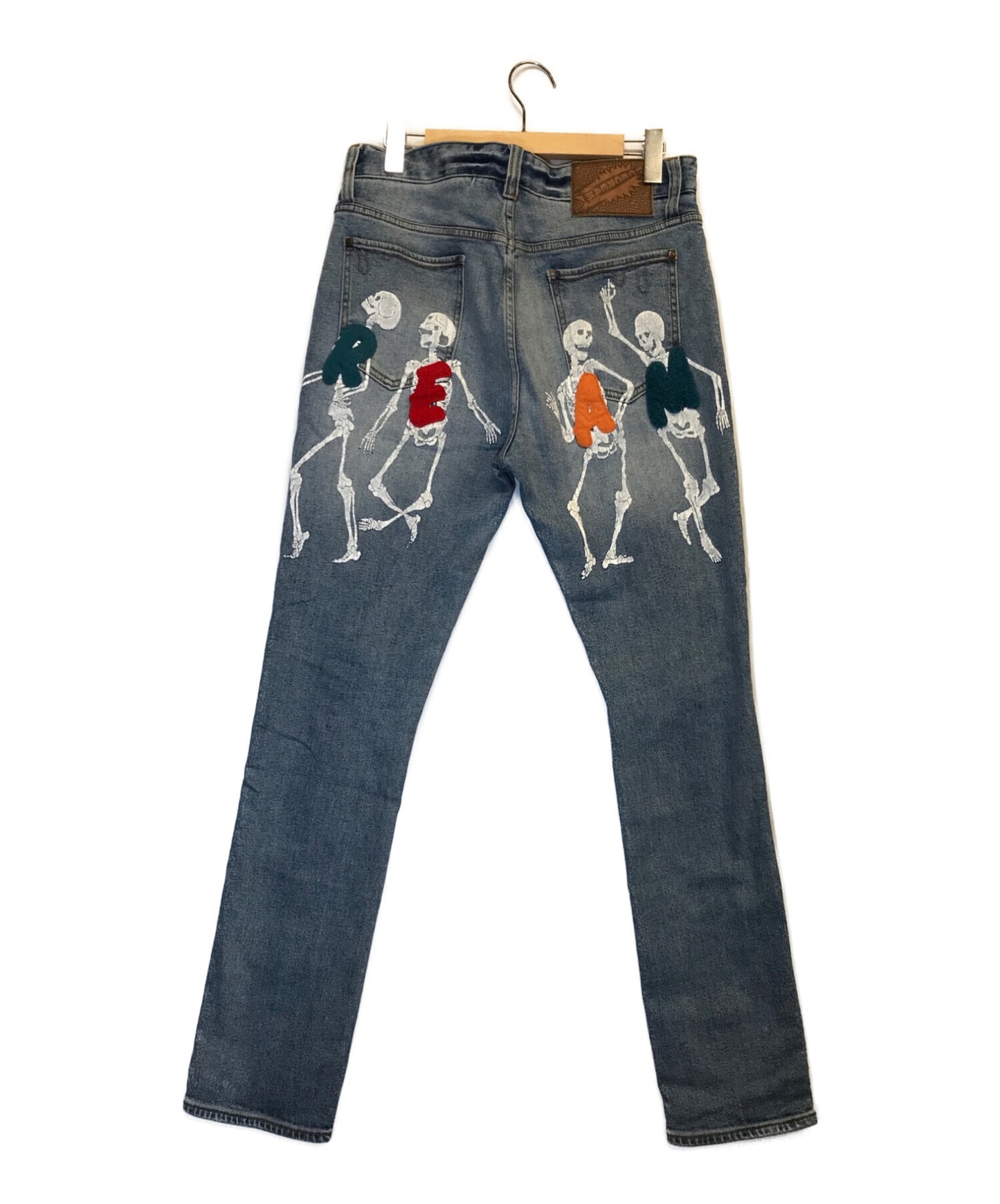 [Pre-owned] ICECREAM Paint Damaged Denim Pants Pants Jeans Denim 411-1103