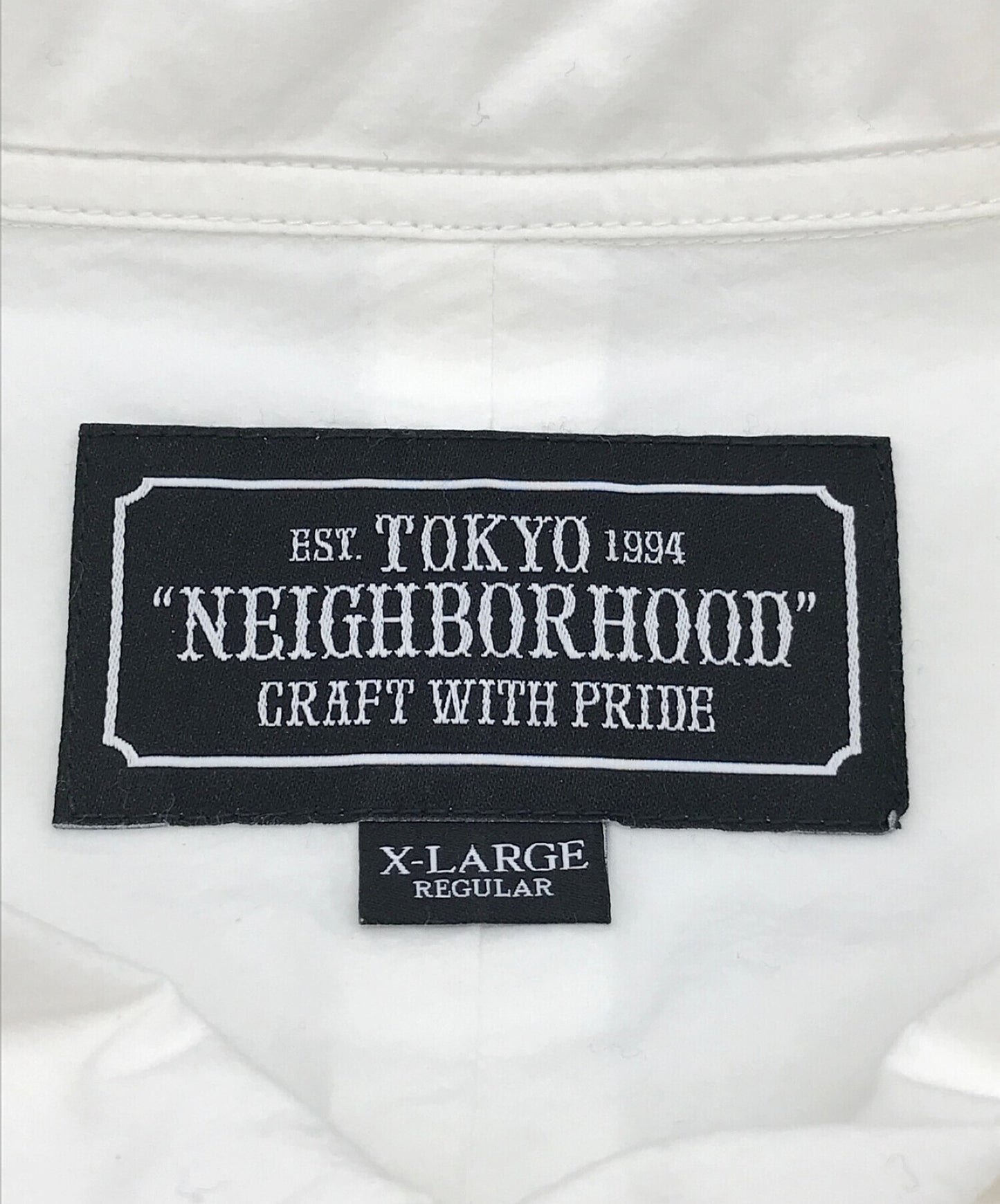 [Pre-owned] NEIGHBORHOOD Logo Printed Long Sleeve Shirt Printed Long Sleeve Shirt Long Sleeve Shirt Shirt 201SPNH-SHM01