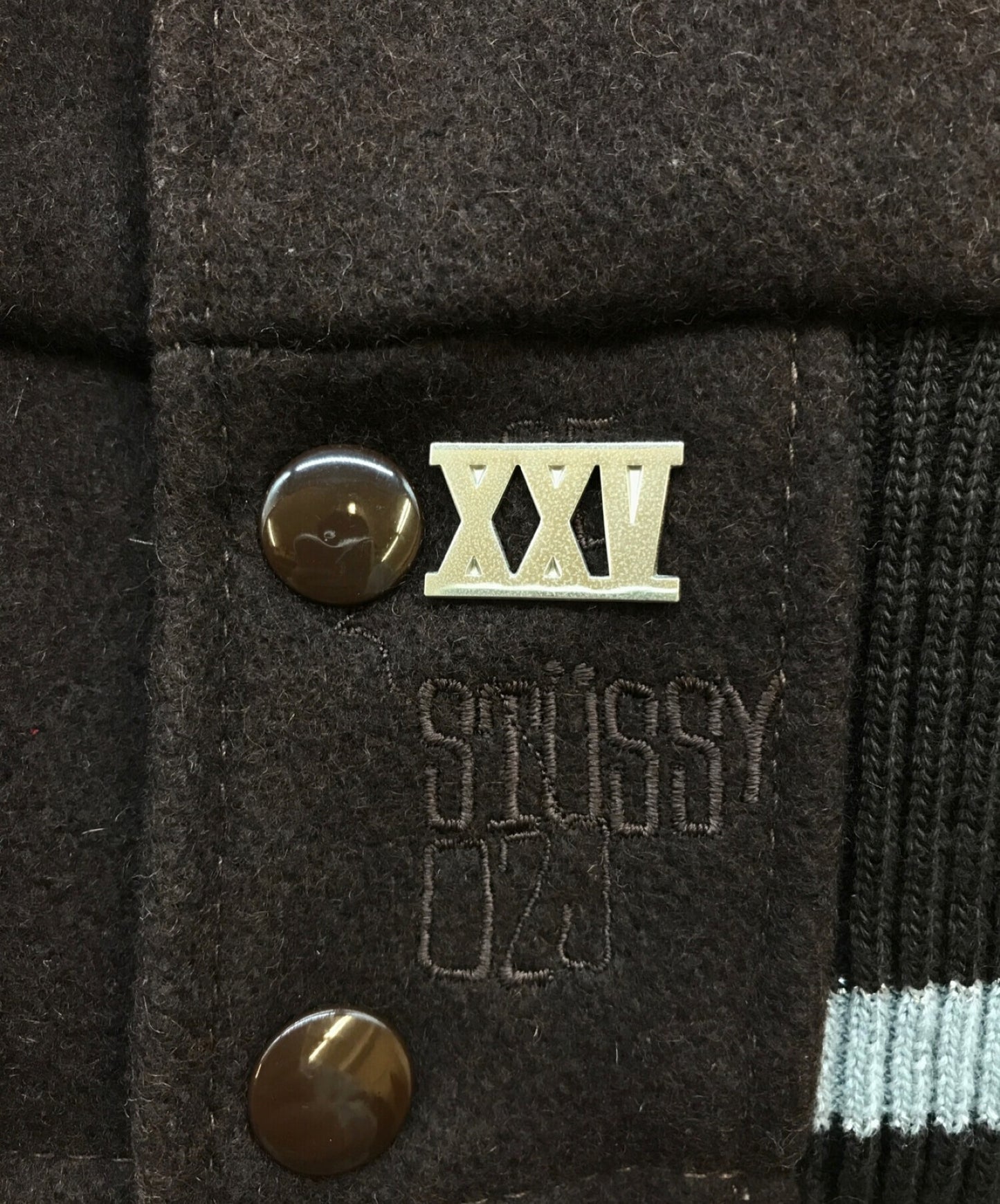 Stussy Leather Varsity夹克大学夹克外套Blouson 26552